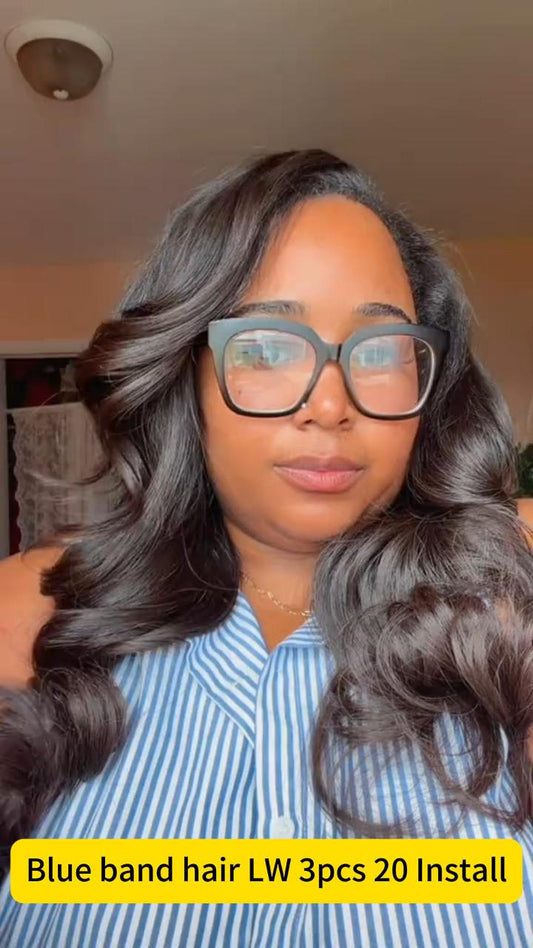 KBL Blue Band 100% Human Hair Bundles - 20 inch Loose Wave 3pcs Bundle Deals