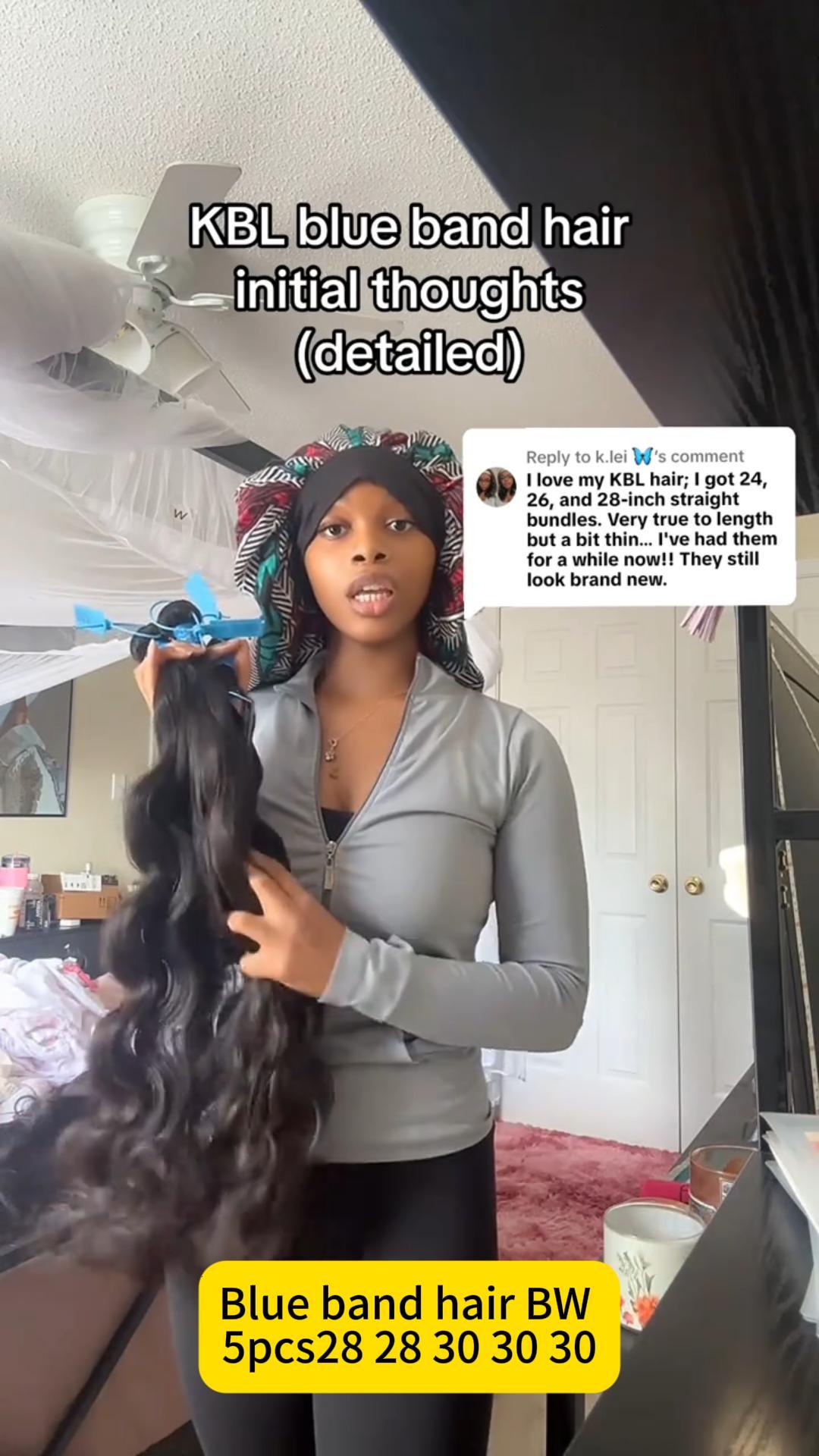 KBL Blue Band 100% Human Hair Bundles - 5pcs 28''28''30''30''30'' inch  Body Wave Bundle Deals