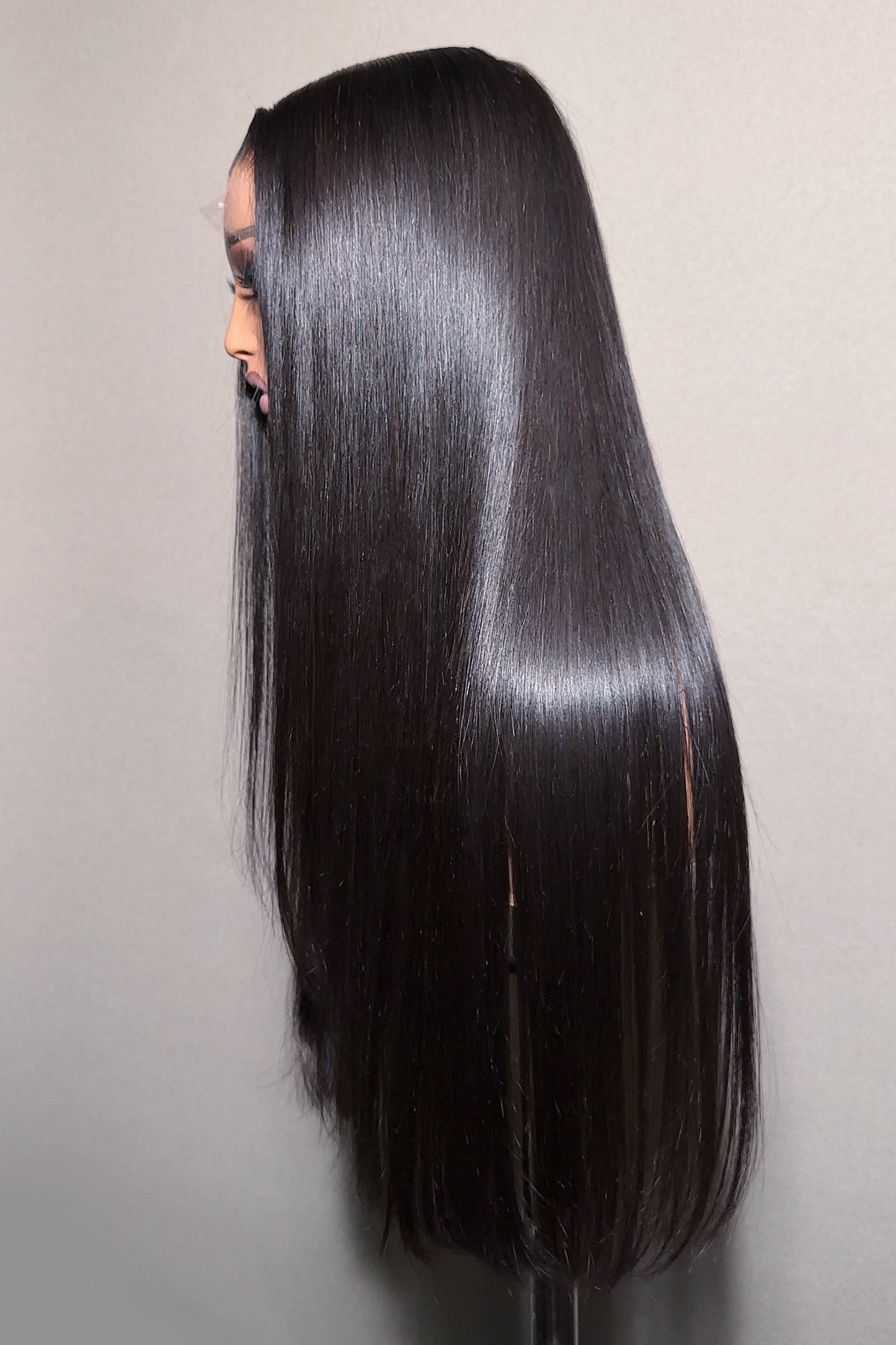 KBL Hair 5x5 Glueless wig Thai Raw hair HD lace closure wigs 200% density Straight wigs