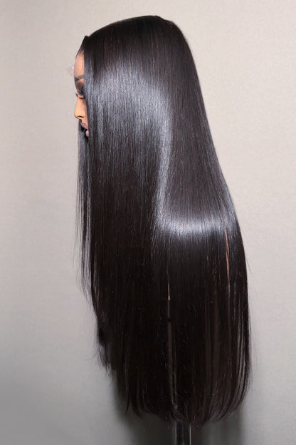 KBL Hair 5x5 Glueless wig Thai Raw hair HD lace closure wigs 200% density Straight wigs