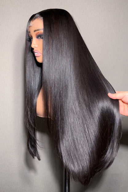 KBL Hair 5x5 Glueless wig Thai Raw hair HD lace closure wigs 200% density Straight wigs