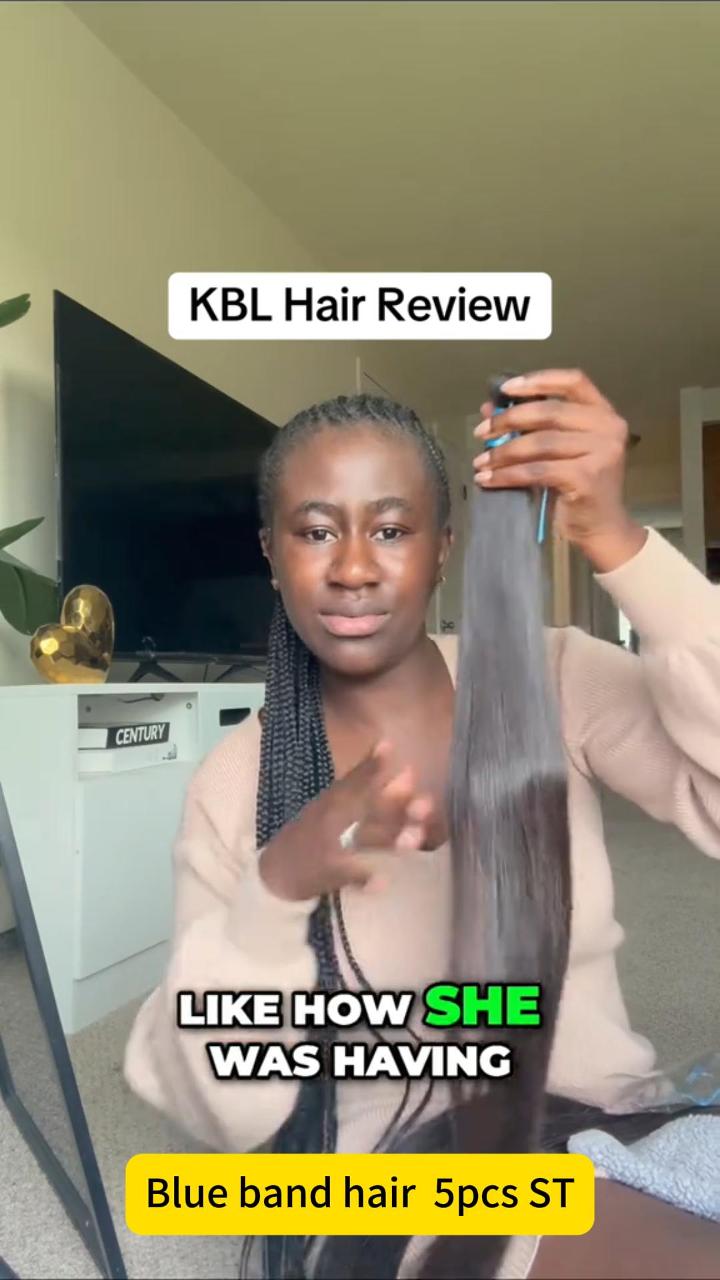 KBL Blue Band Raw Straight Hair 5pcs Bundle Deals