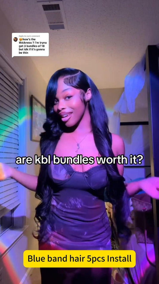 KBL Blue Band Raw Body Wave Hair 5pcs Bundle Deals