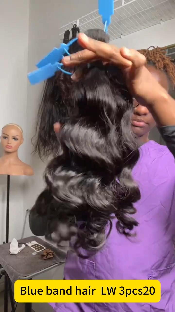 KBL Blue Band Raw Straight Hair 3pcs Bundle Deals