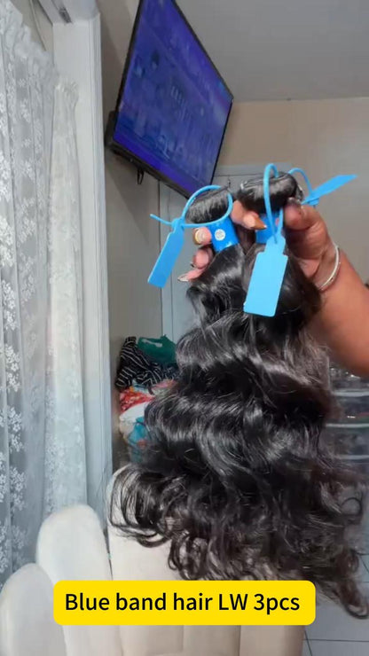 KBL Blue Band Raw Straight Hair 3pcs Bundle Deals