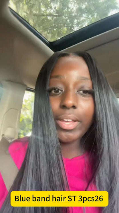 KBL Blue Band Raw Straight Hair 3pcs Bundle Deals