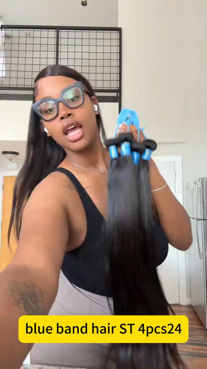 KBL Blue Band Raw Burmese Curly – Full, Natural &amp; Defined Curly Raw Hair 4pcs Bundle Deals