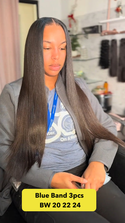 KBL Blue Band 100% Human Hair Bundles - 3pcs 20''22''24'' inch Body Wave Bundle Deals
