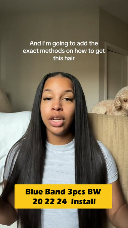 KBL Blue Band 100% Human Hair Bundles - 3pcs 20''22''24'' inch Body Wave Bundle Deals