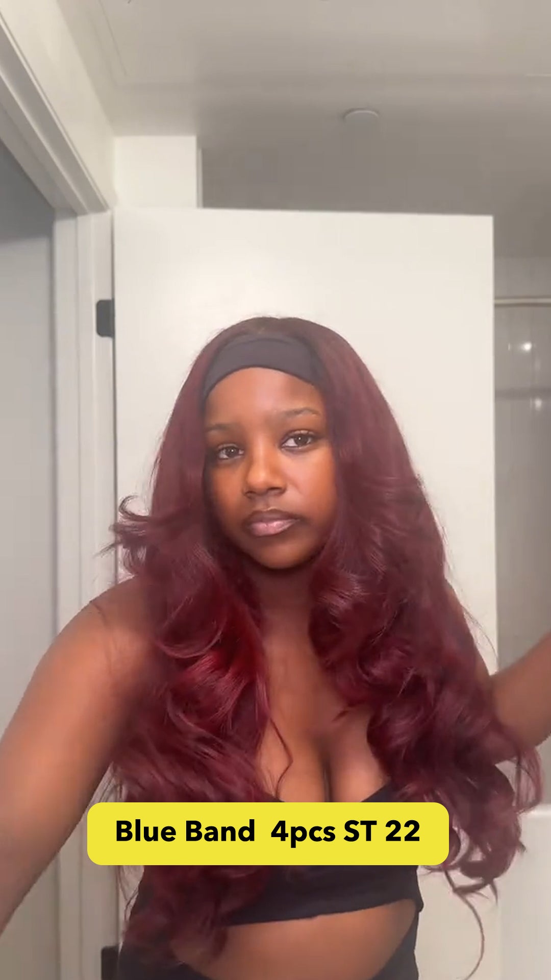 KBL Blue Band 100% Human Hair Bundles - 4pcs 22 inch Straight Bundle Deals