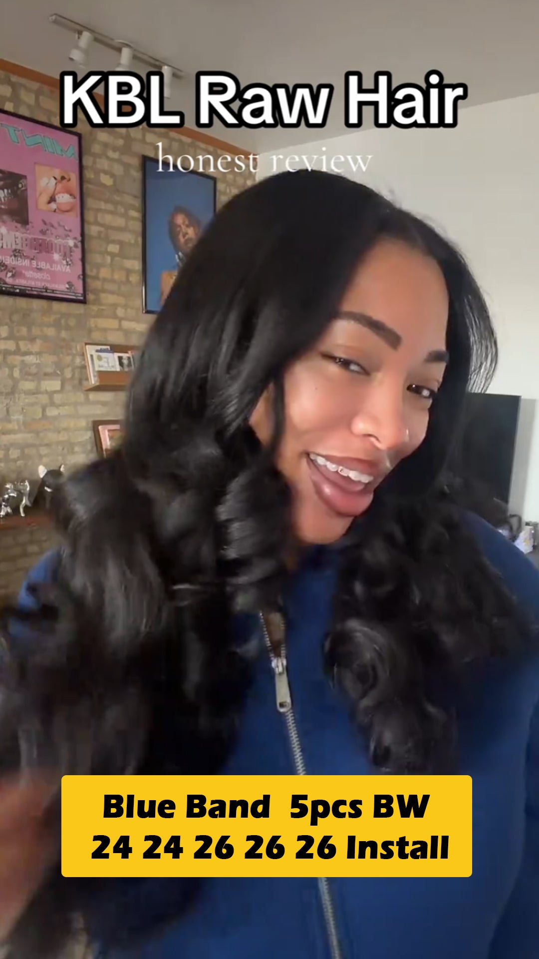 KBL Blue Band 100% Human Hair Bundles -  5pcs 24''24''26''26''26'' Body Wave Bundle Deals