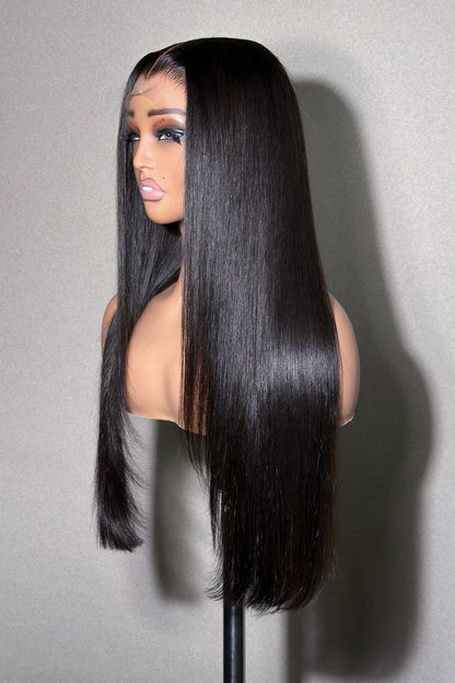 KBL Hair 5x5 Glueless wig Thai Raw hair HD lace closure wigs 200% density Straight wigs