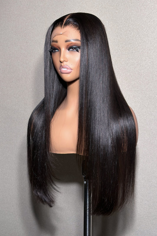 KBL Hair 5x5 Glueless wig Thai Raw hair HD lace closure wigs 200% density Straight wigs