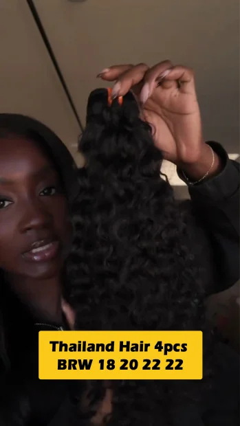 KBLHair Raw Thailand Hair 4pcs 18''20''22''22'' inch Burmese Wavy Bundle Deals – Premium Silky Bundles Loved by Customers