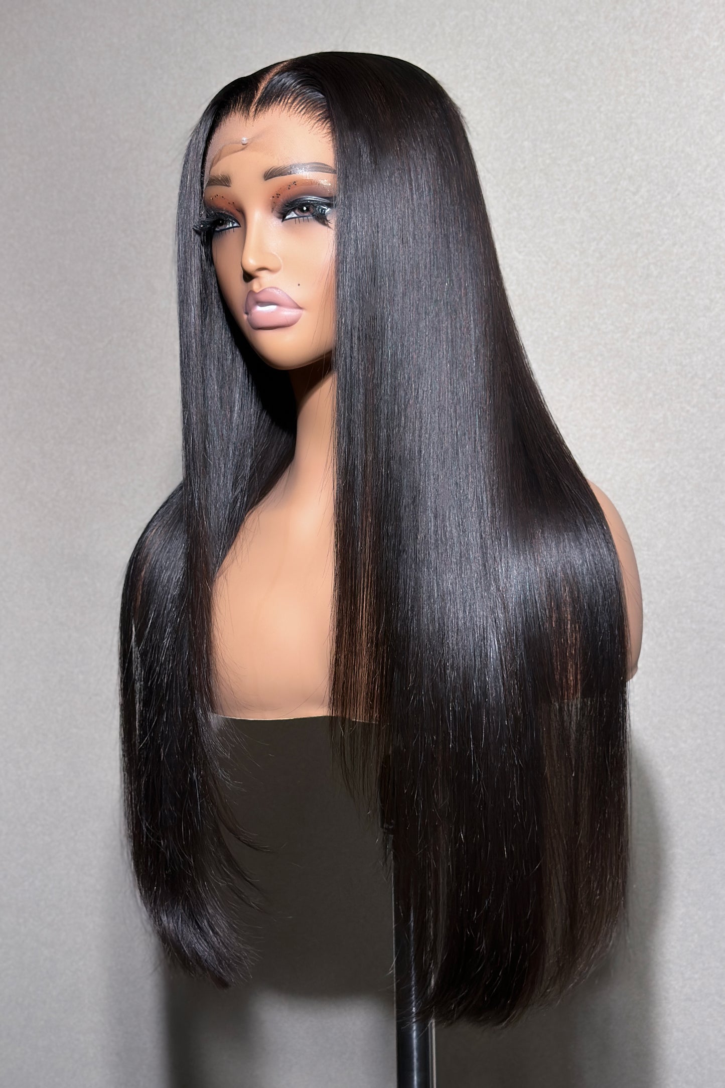 KBL Hair 5x5 Glueless wig Thai Raw hair HD lace closure wigs 200% density Straight wigs