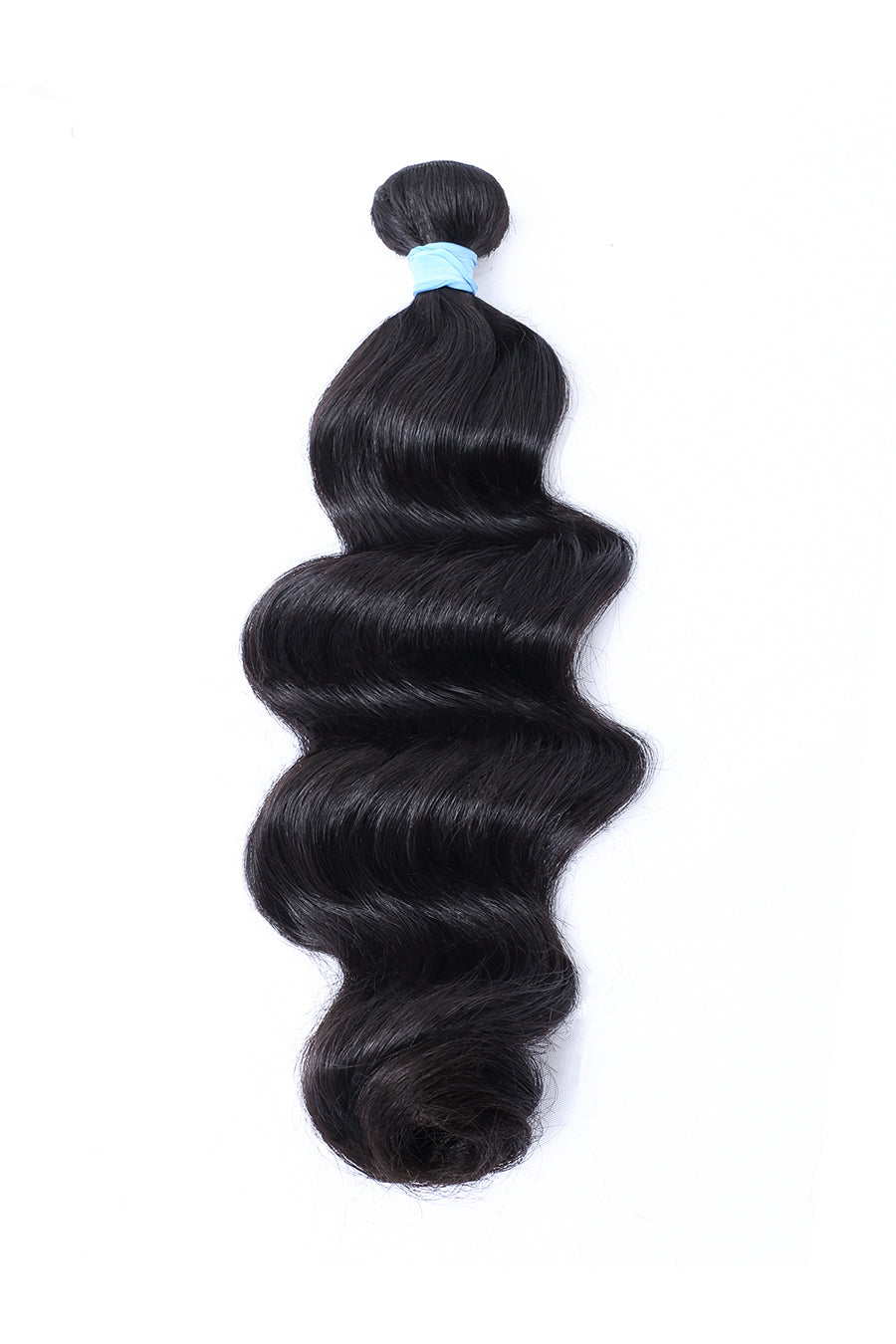 Blue Rubber band  Bundles-Loose wave