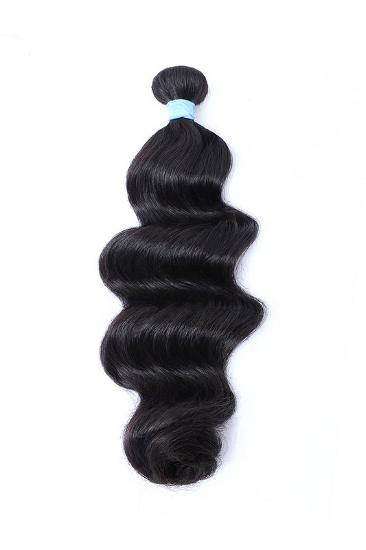 Blue Rubber band  Bundles-Loose wave