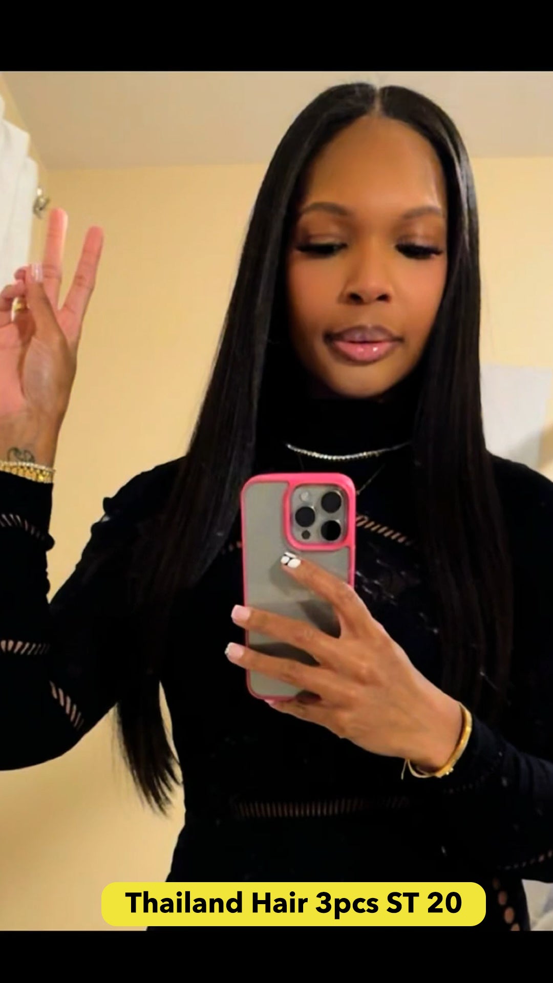 KBLHair Raw Thailand Hair 3pcs 20 inch Straight Bundle Deals – Premium Silky Bundles Loved by Customers