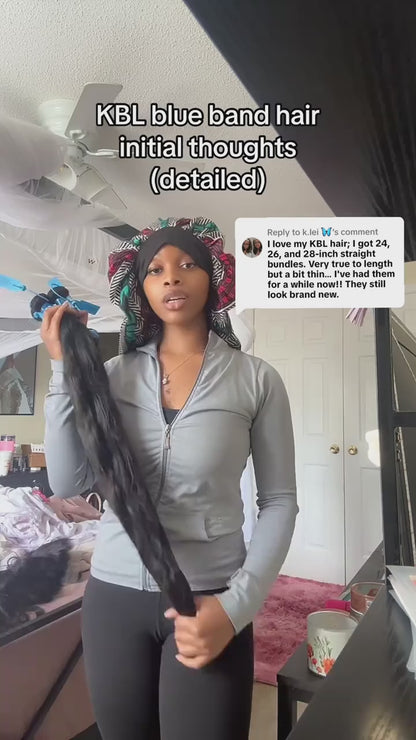 KBL Blue Band Raw Straight Hair 5pcs Bundle Deals