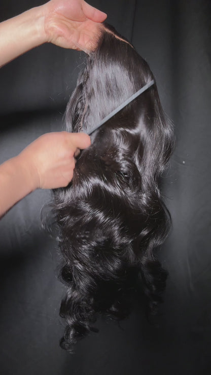 KBL Hair 5x5 Glueless wig Thai Raw hair HD lace closure wigs 200% density Loose wave wigs