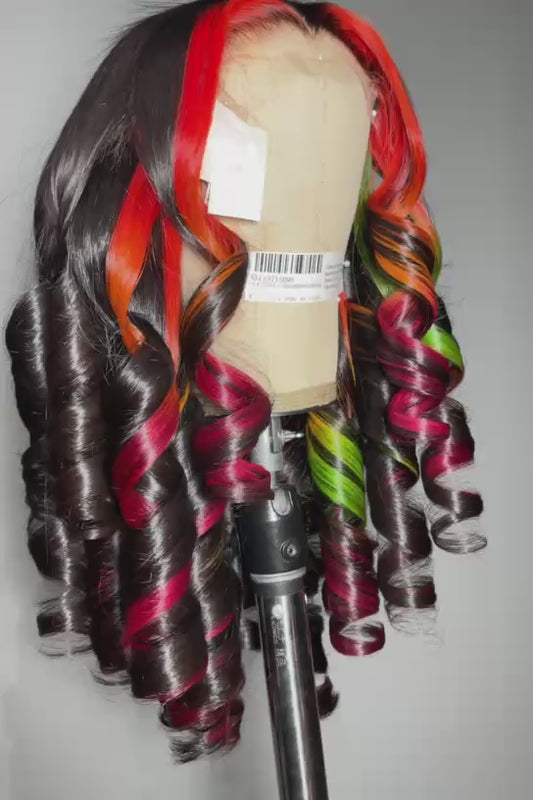 Customized wigs-colorful