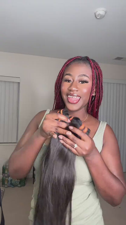 KBLHair Raw Thailand Hair 4pcs 20' '22''24''26'' Straight Bundle Deals – Premium Silky Bundles Loved by Customers